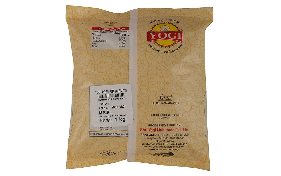 Yogi Premium Basmati Rice    Pack  1 kilogram